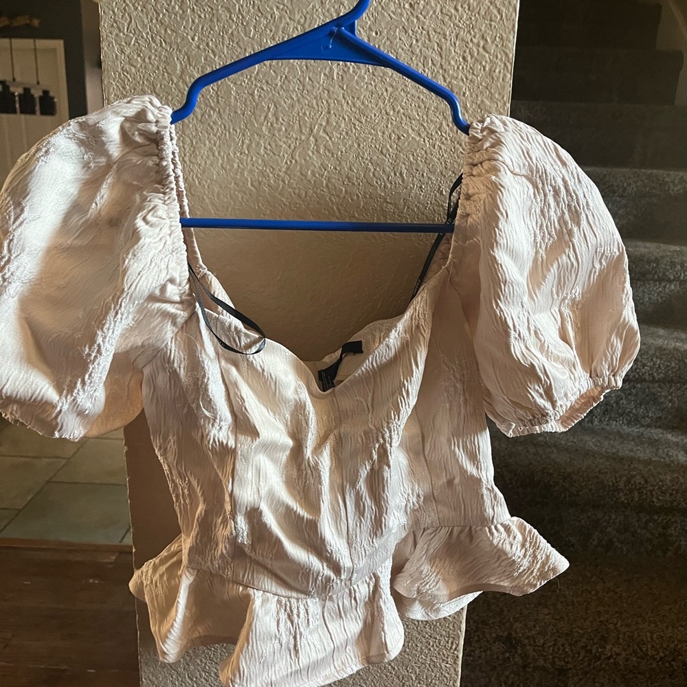 Beautiful champagne crop top